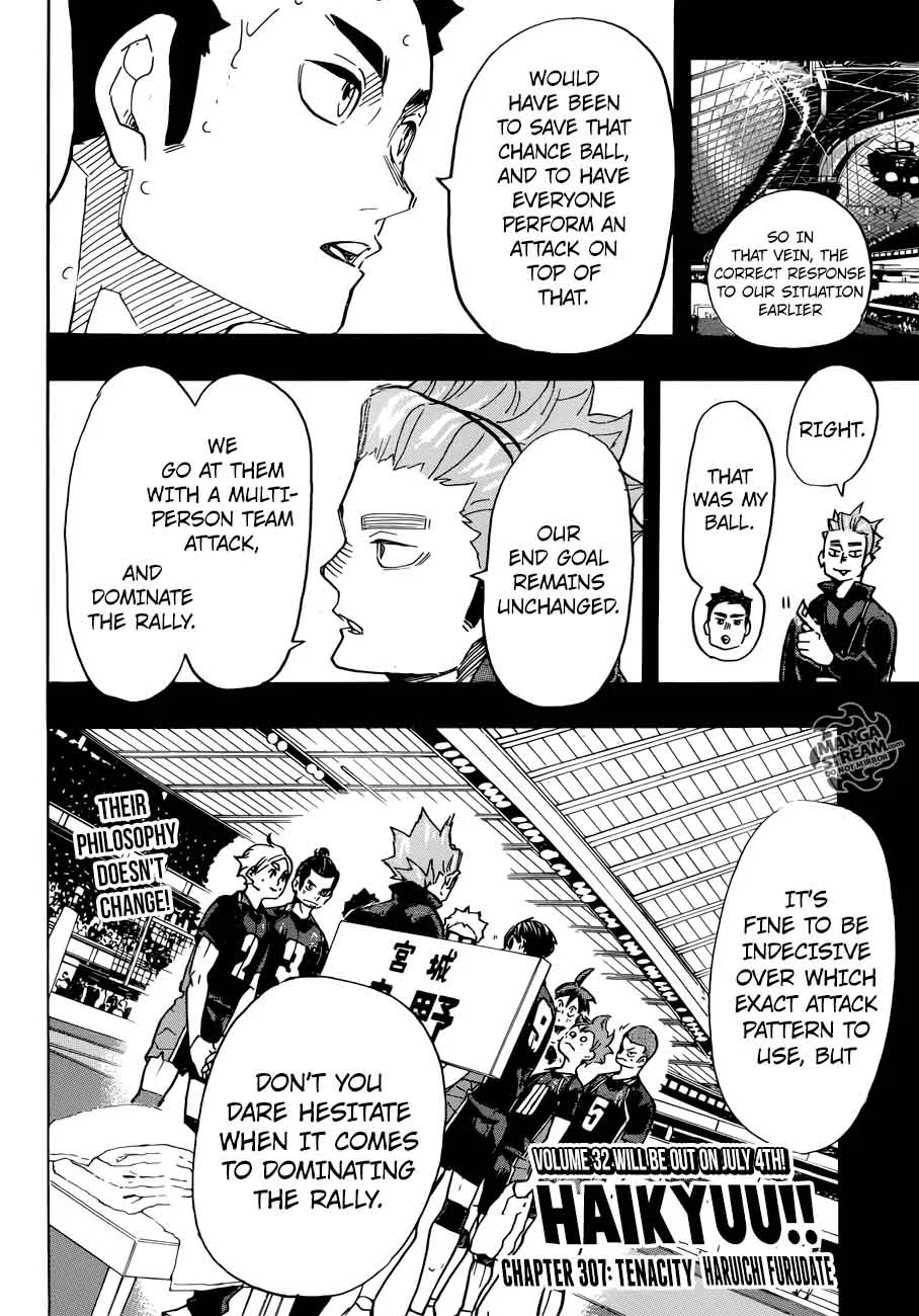 Haikyu!! Chapter 307 page 2