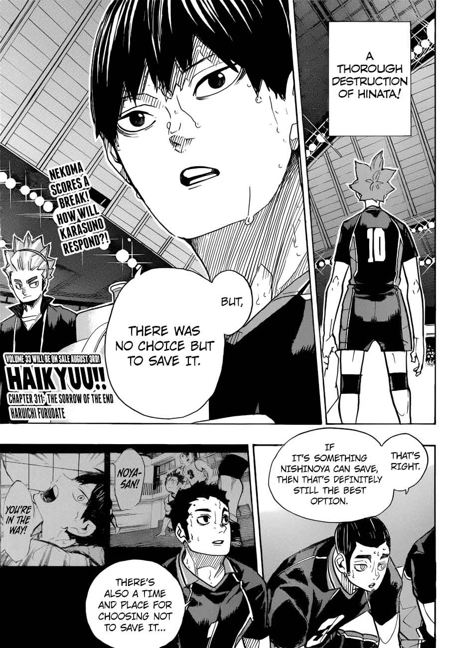 Haikyu!! Chapter 311 page 1