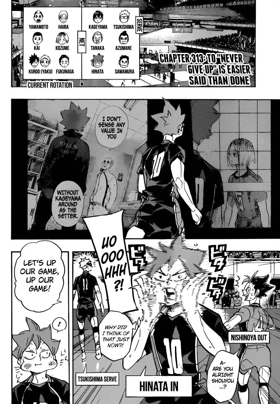Haikyu!! Chapter 313 page 2