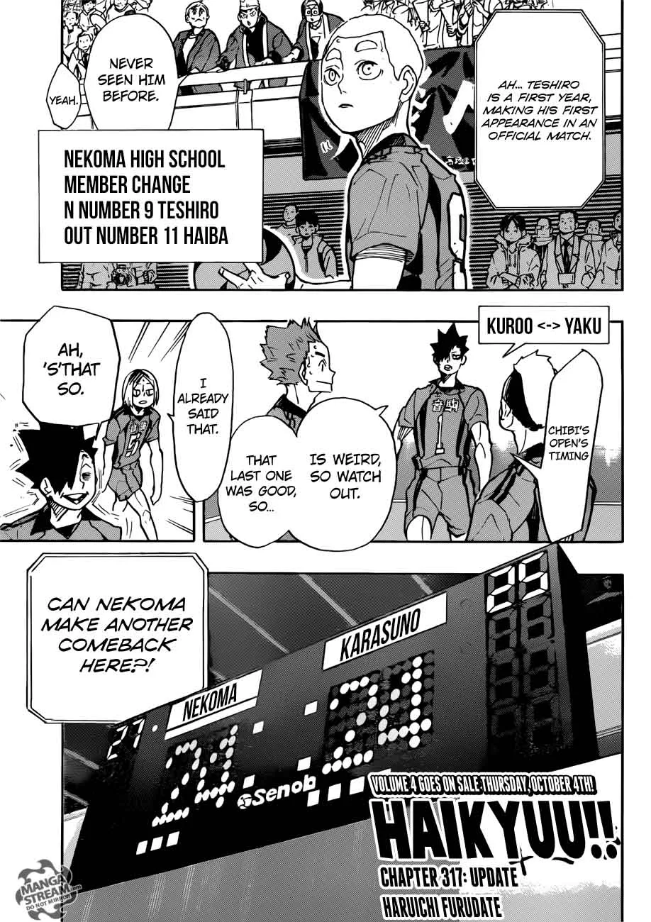 Haikyu!! Chapter 317 page 1