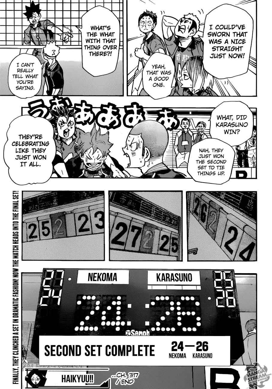 Haikyu!! Chapter 317 page 17