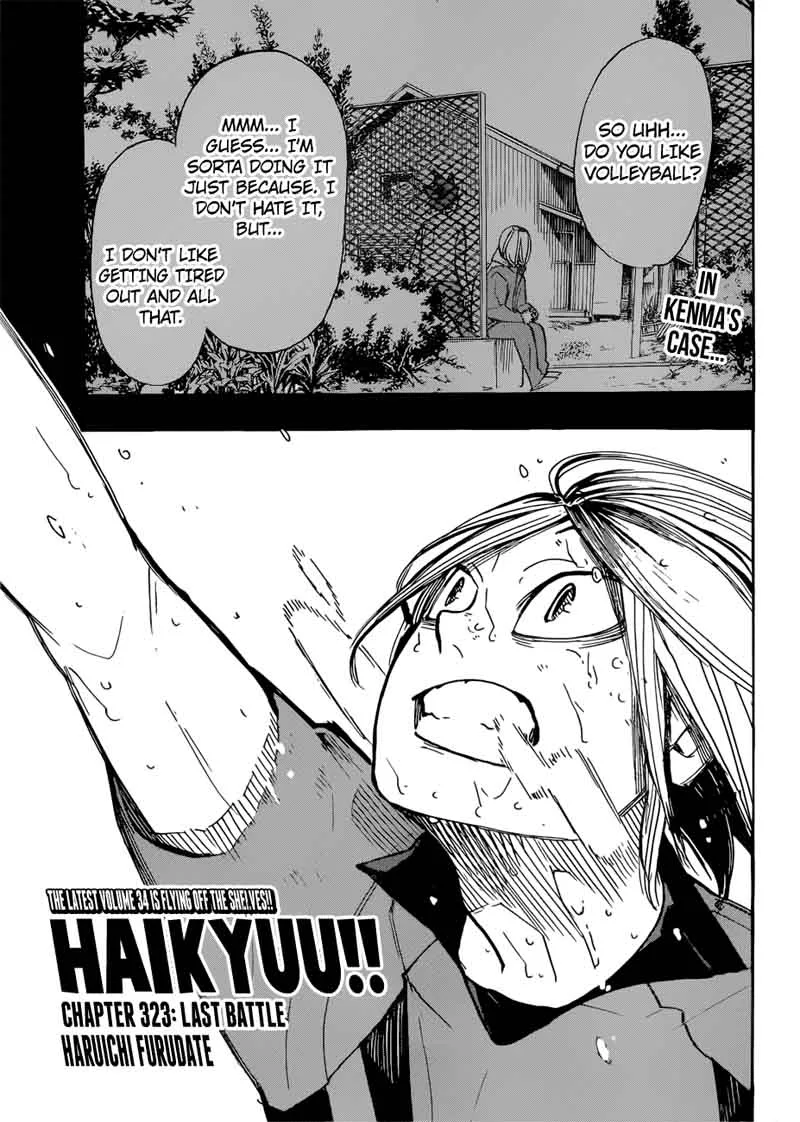 Haikyu!! Chapter 323 page 1