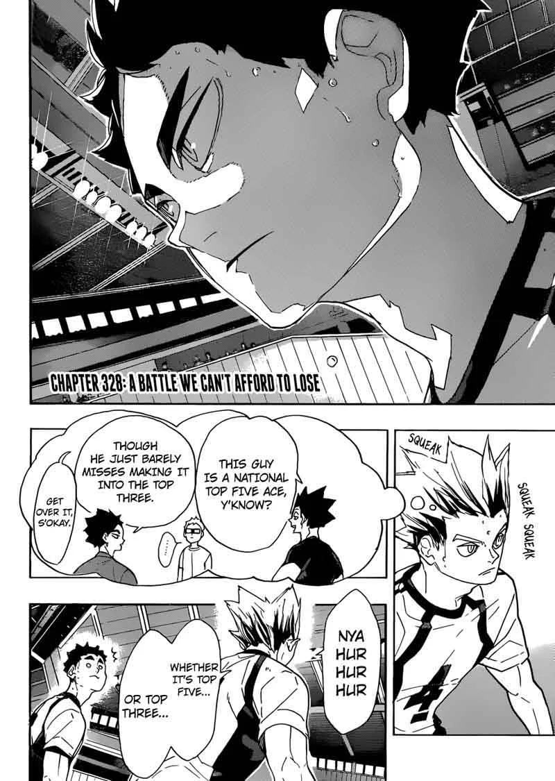 Haikyu!! Chapter 328 page 4