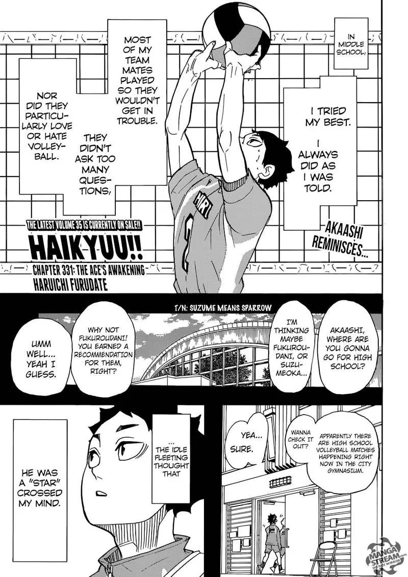 Haikyu!! Chapter 331 page 1