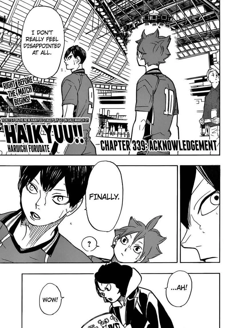 Haikyu!! Chapter 339 page 1