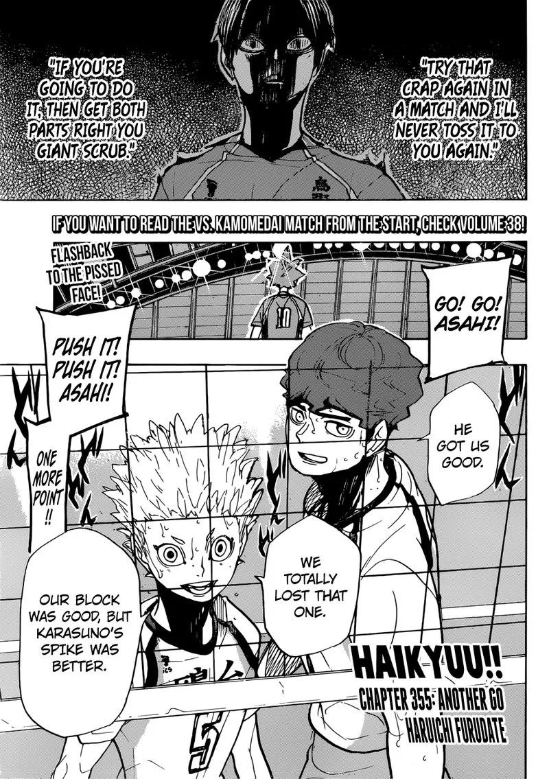 Haikyu!! Chapter 355 page 1