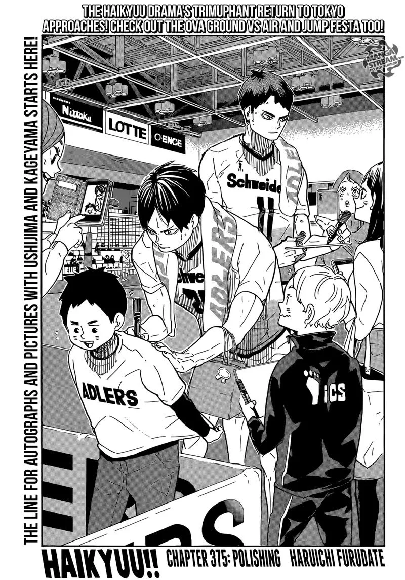 Haikyu!! Chapter 375 page 1