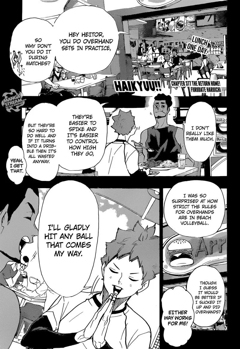 Haikyu!! Chapter 377 page 1