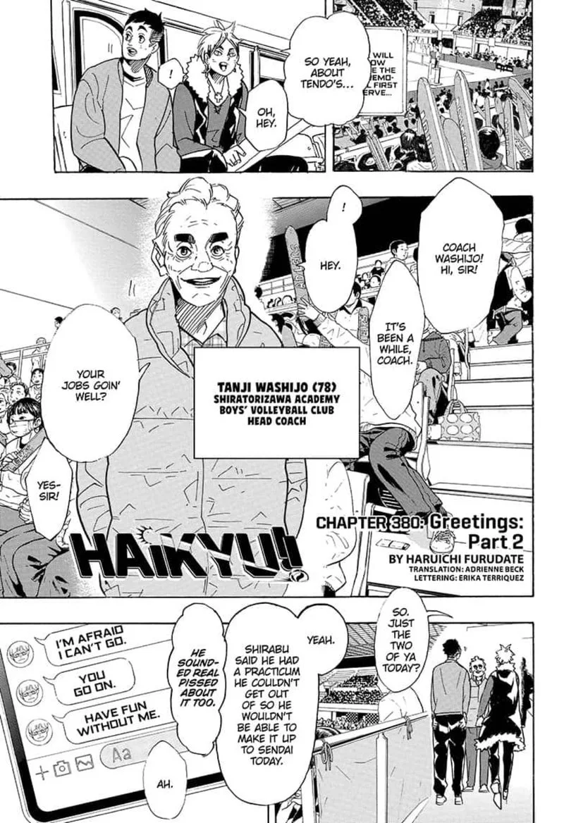 Haikyu!! Chapter 380 page 1