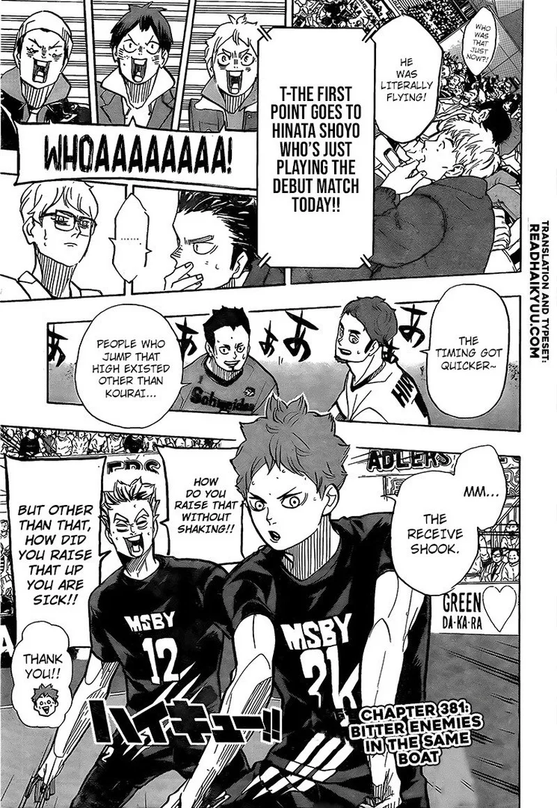 Haikyu!! Chapter 381 page 1