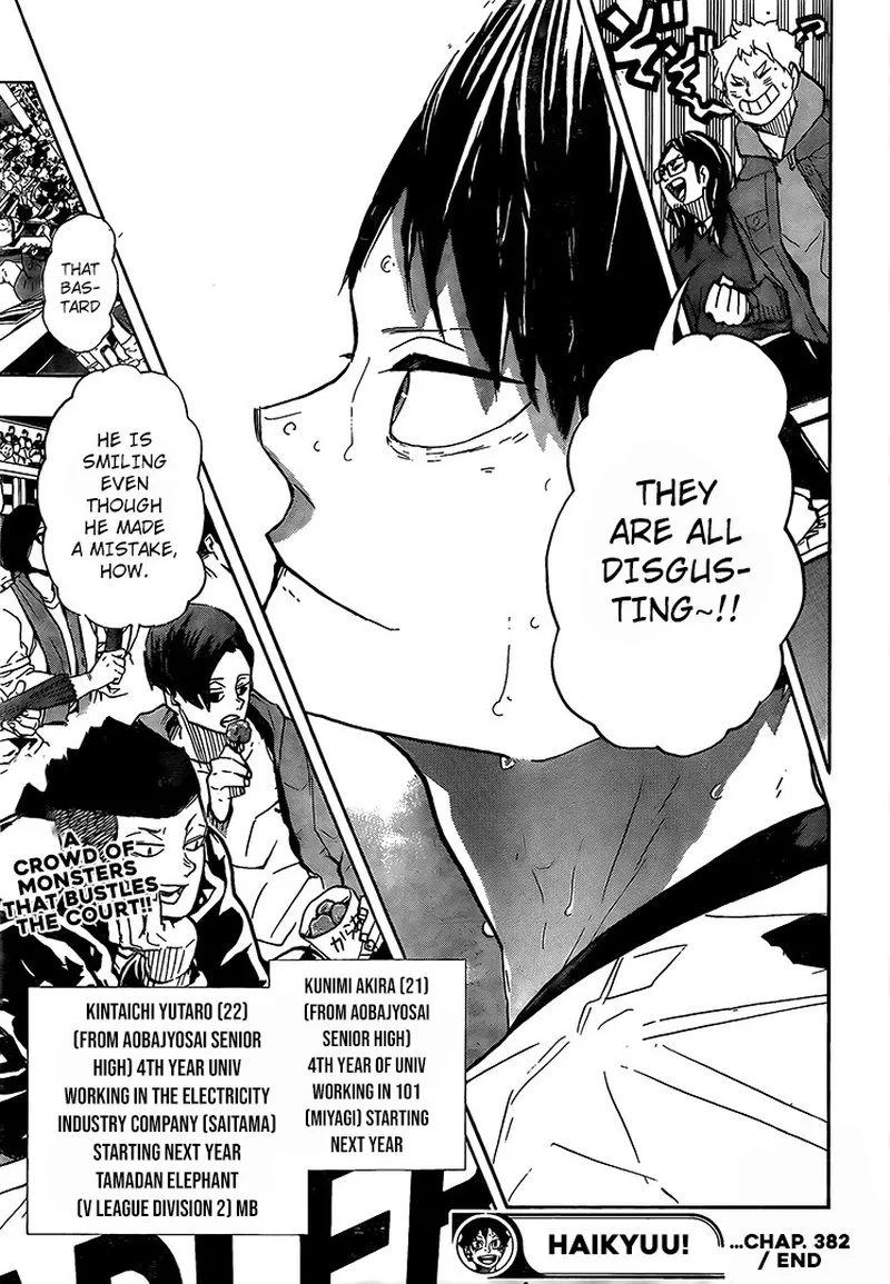 Haikyu!! Chapter 382 page 16