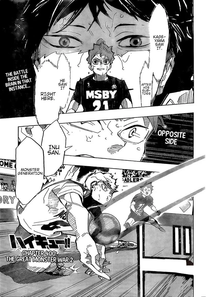 Haikyu!! Chapter 400 page 1