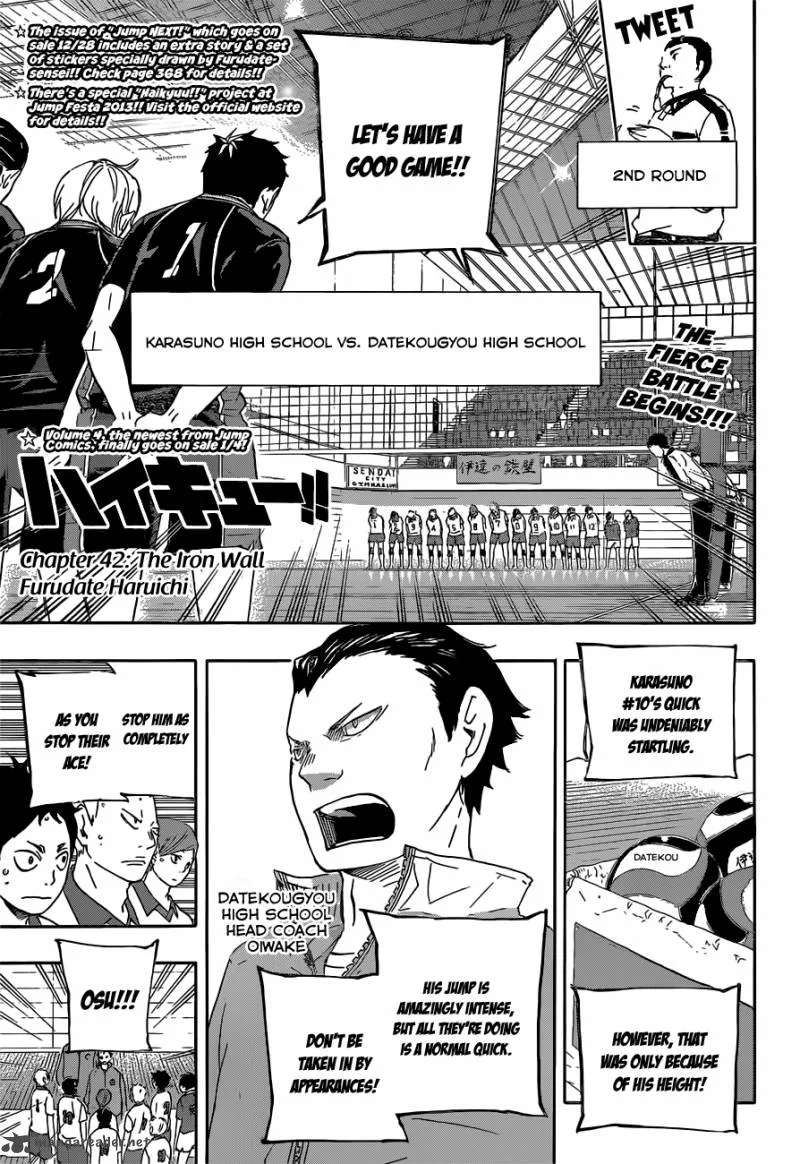 Haikyu!! Chapter 42 page 3