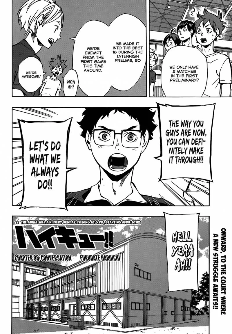 Haikyu!! Chapter 98 page 3