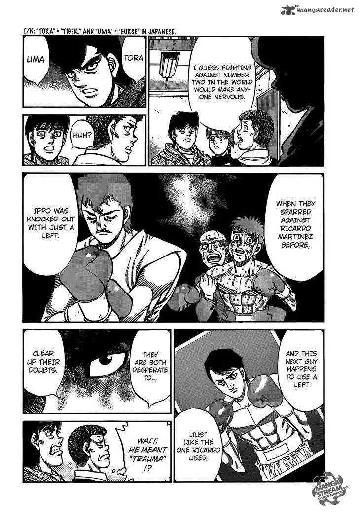 Hajime no Ippo Chapter 1016 page 13