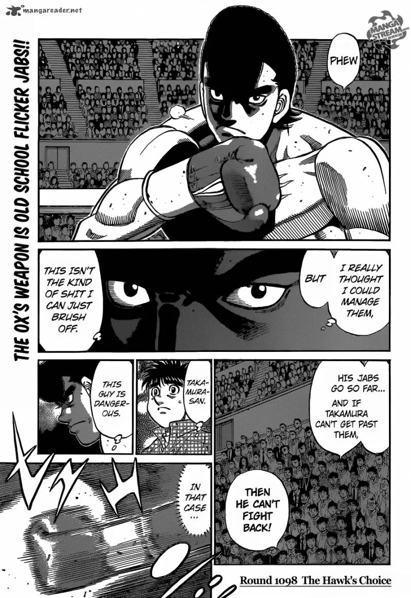 Hajime no Ippo Chapter 1098 page 1