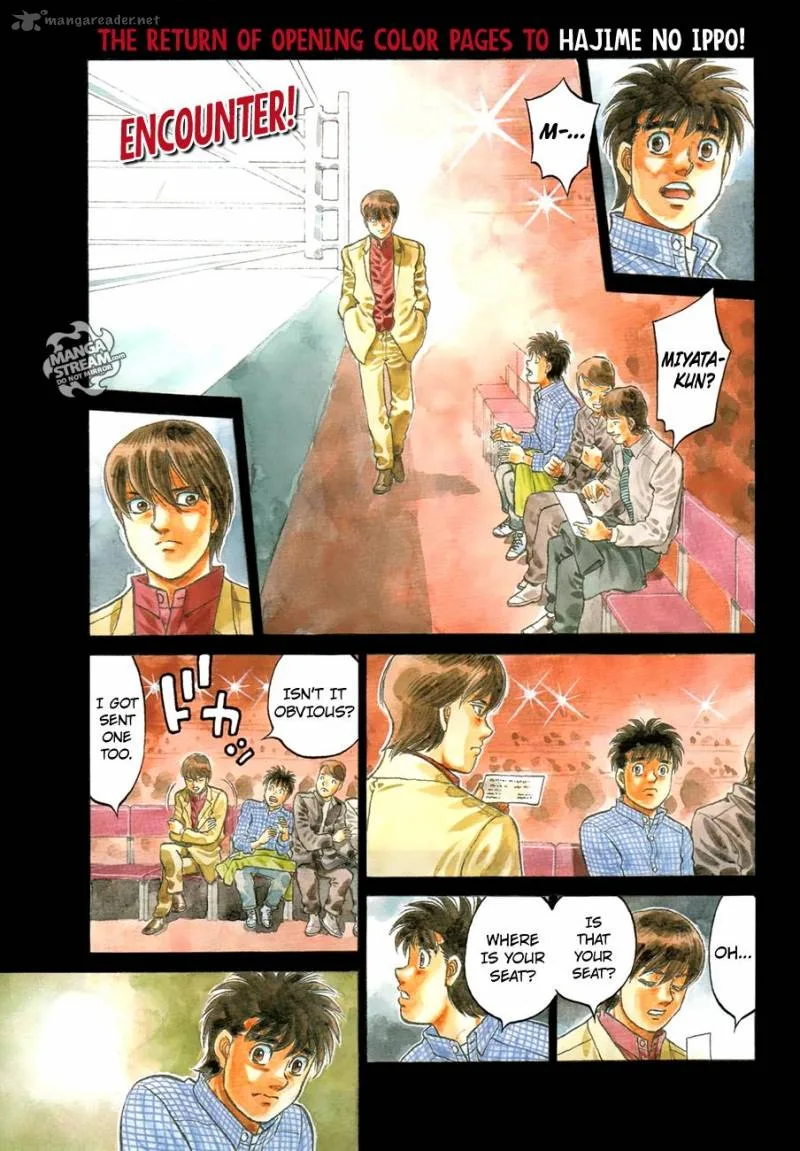 Hajime no Ippo Chapter 1168 page 1