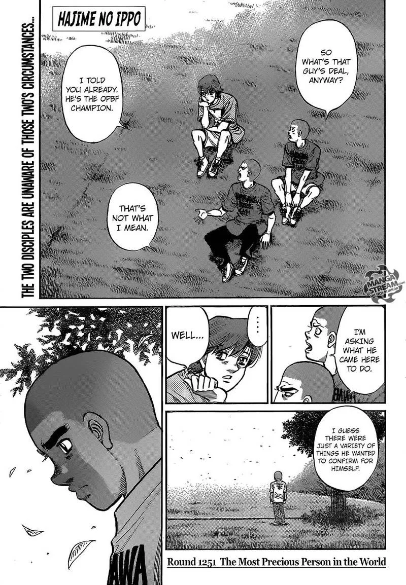 Hajime no Ippo Chapter 1251 page 1