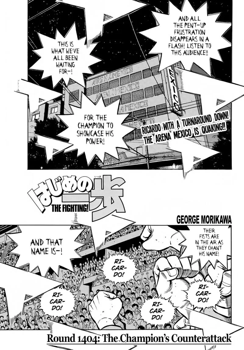 Hajime no Ippo Chapter 1404 page 1
