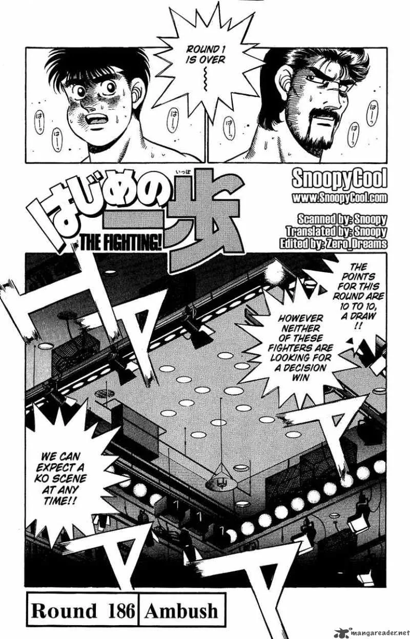 Hajime no Ippo Chapter 186 page 1