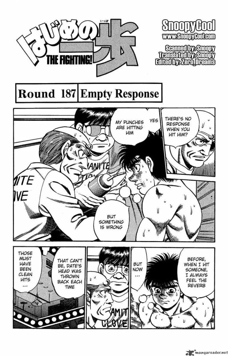 Hajime no Ippo Chapter 187 page 1