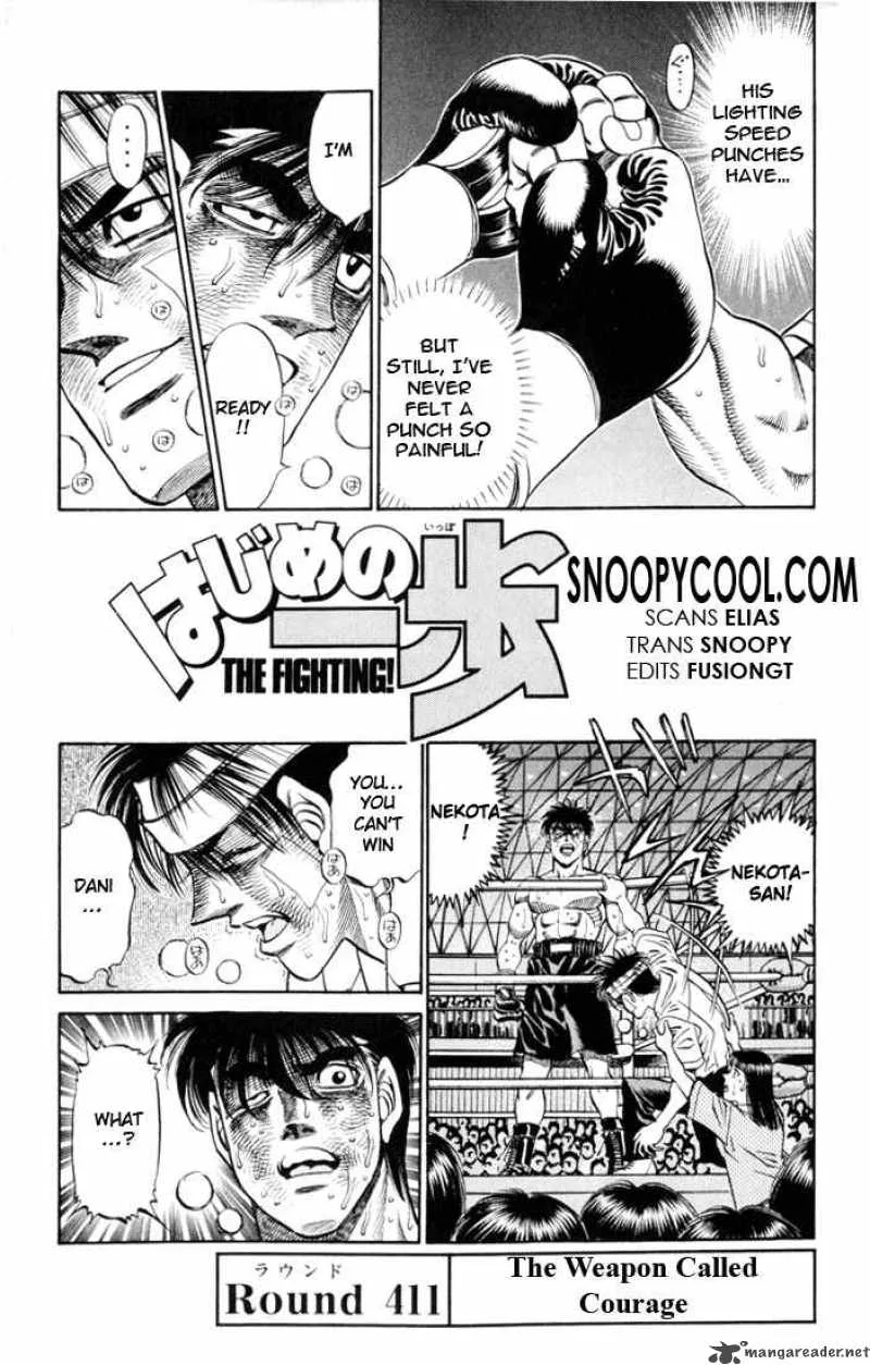 Hajime no Ippo Chapter 411 page 1