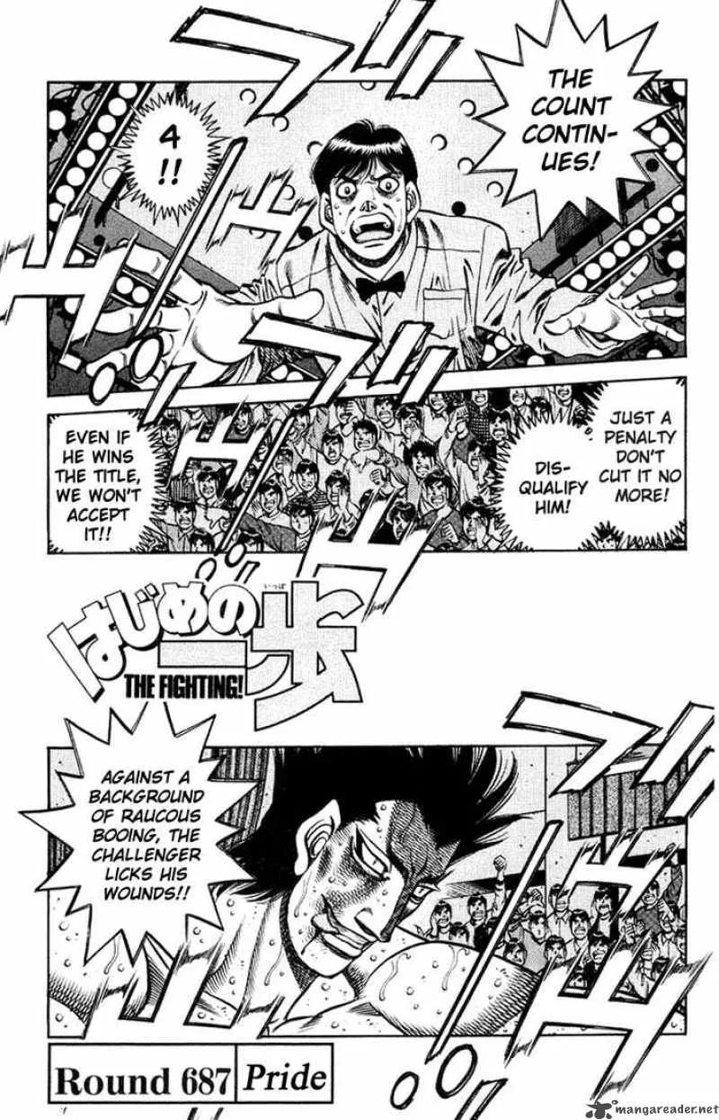 Hajime no Ippo Chapter 687 page 1