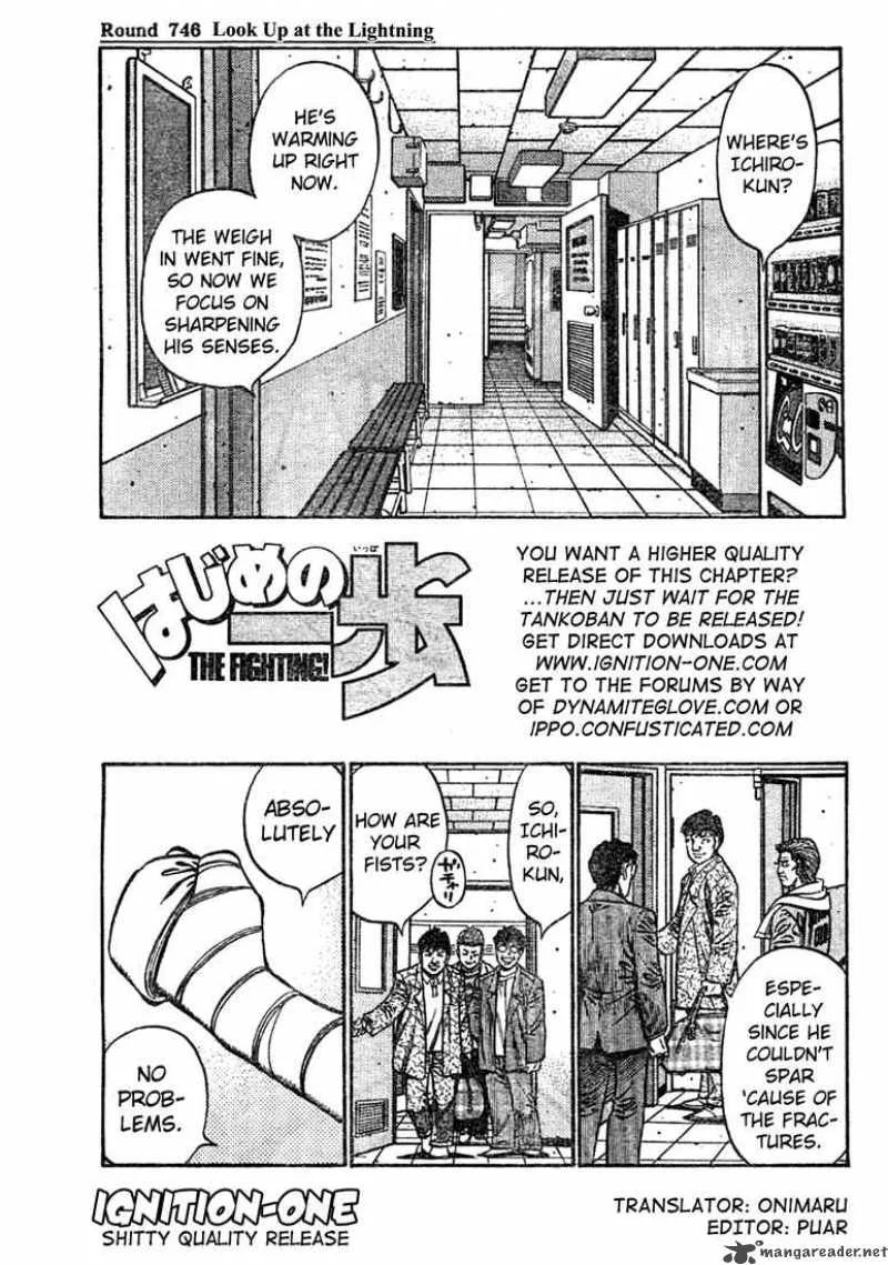 Hajime no Ippo Chapter 746 page 1