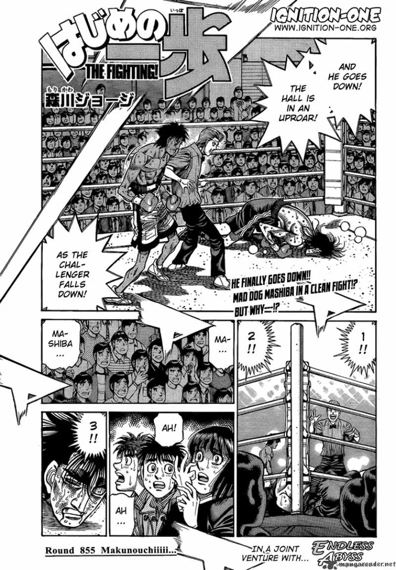 Hajime no Ippo Chapter 855 page 1