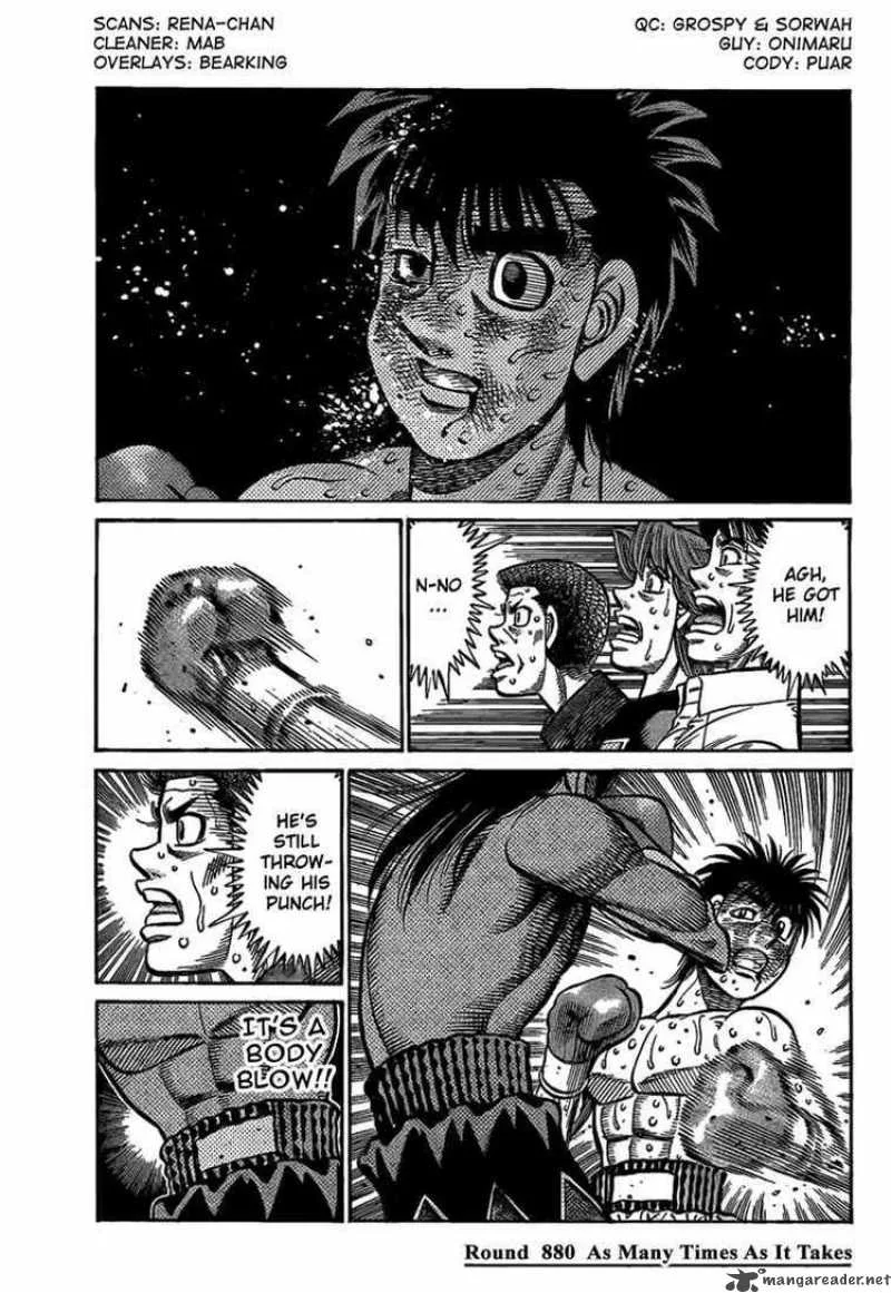 Hajime no Ippo Chapter 880 page 1