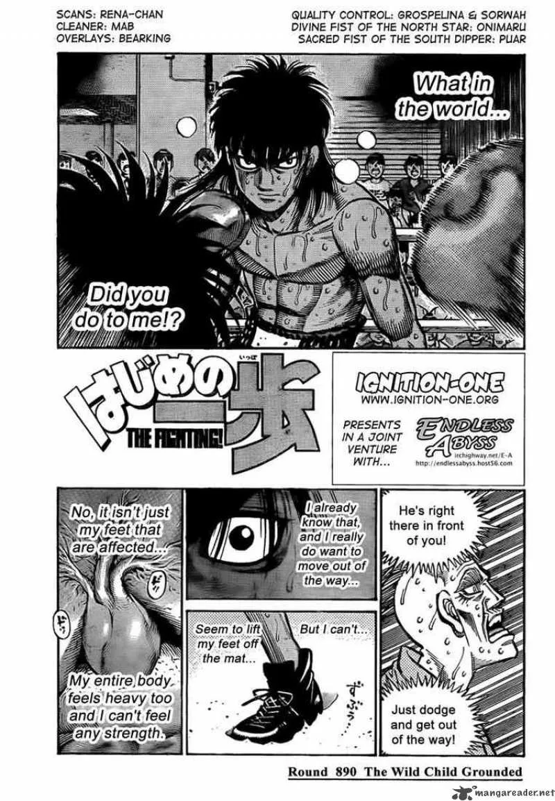 Hajime no Ippo Chapter 890 page 1