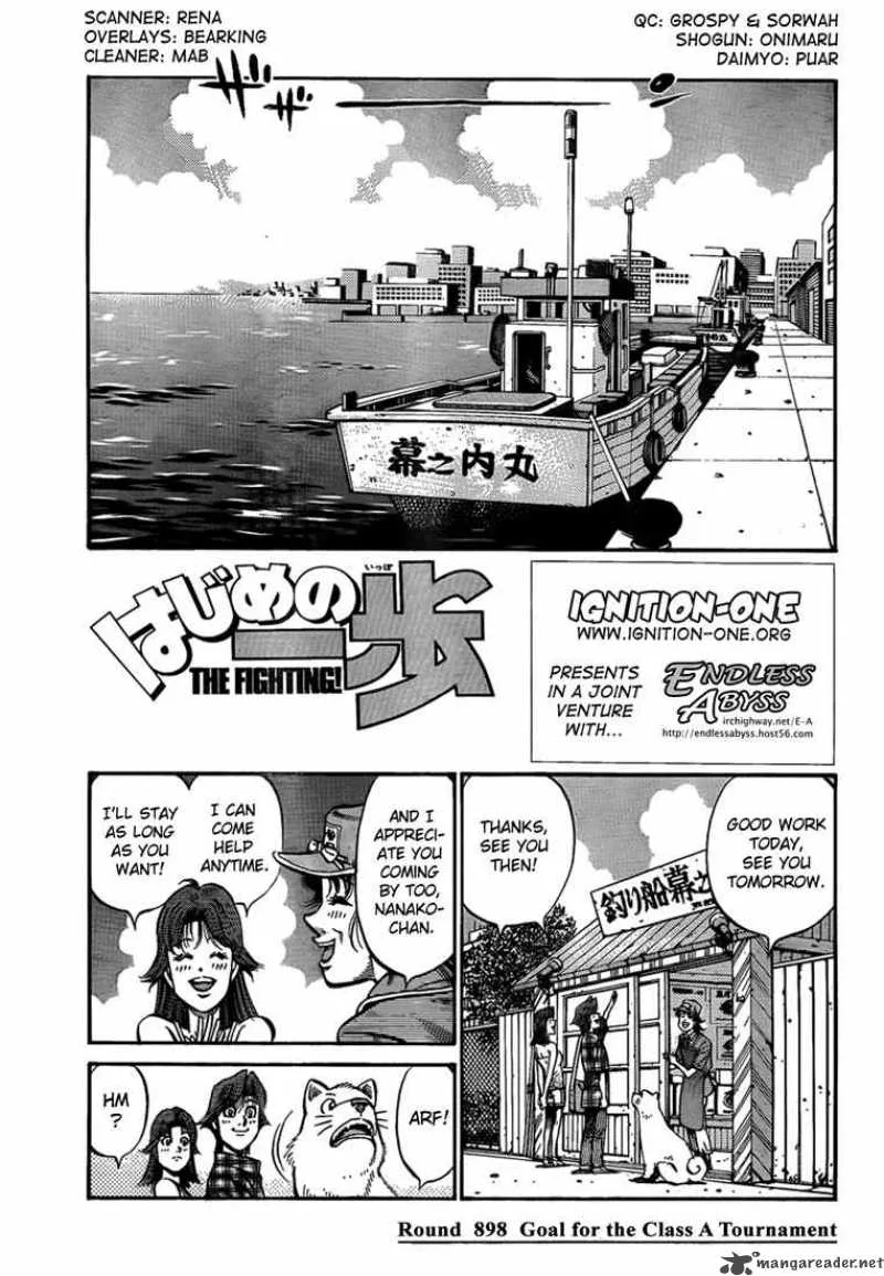 Hajime no Ippo Chapter 898 page 1
