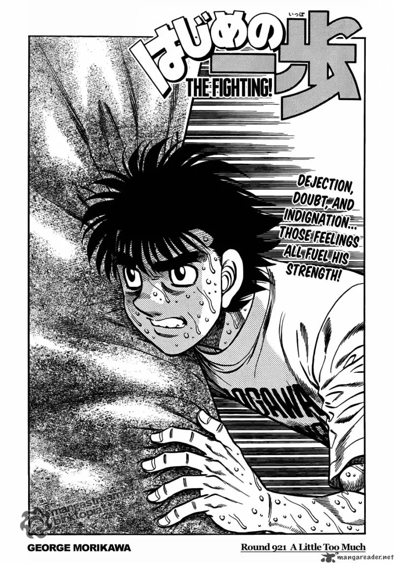 Hajime no Ippo Chapter 921 page 1