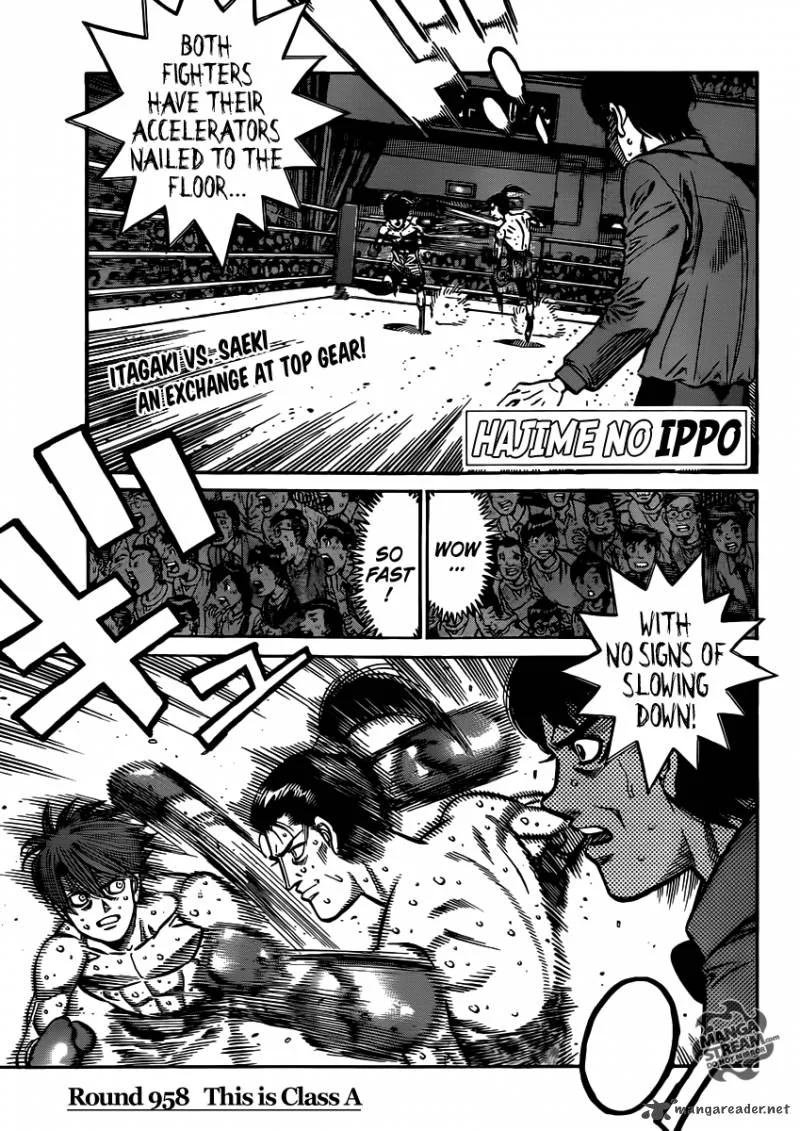 Hajime no Ippo Chapter 958 page 1