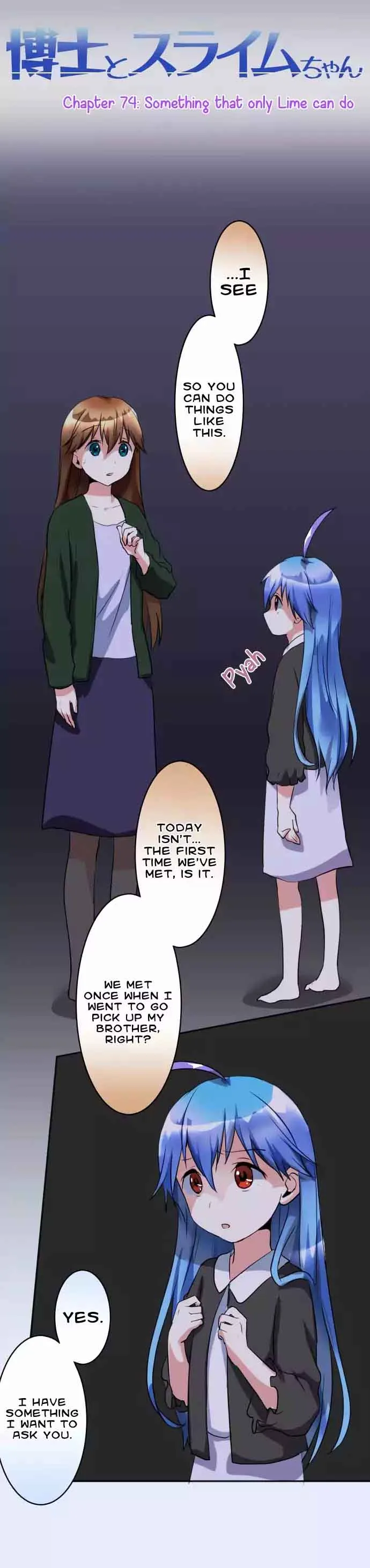 Hakase to Suraimu-chan Chapter 74 page 3