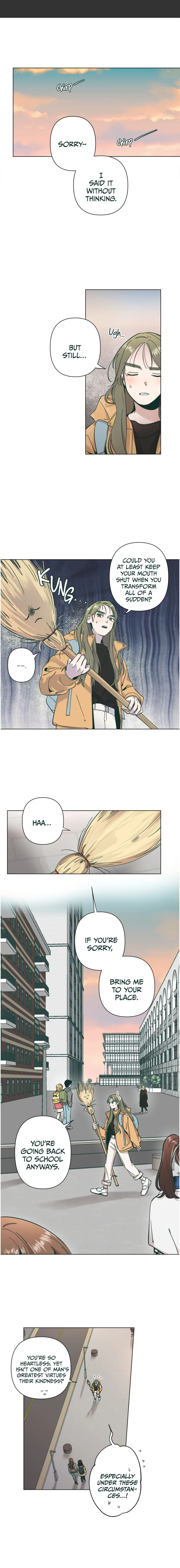 Happiness Rides a Broomstick Chapter 4 page 1