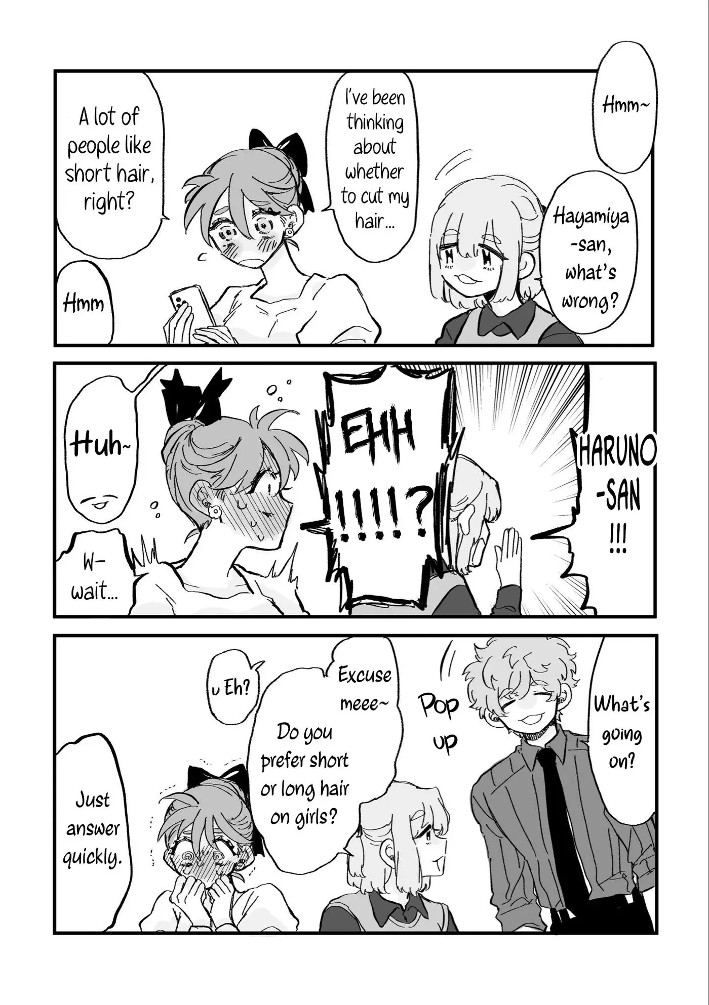 Haruno-san no Koto nante Zenzen Suki Chapter 4 page 1