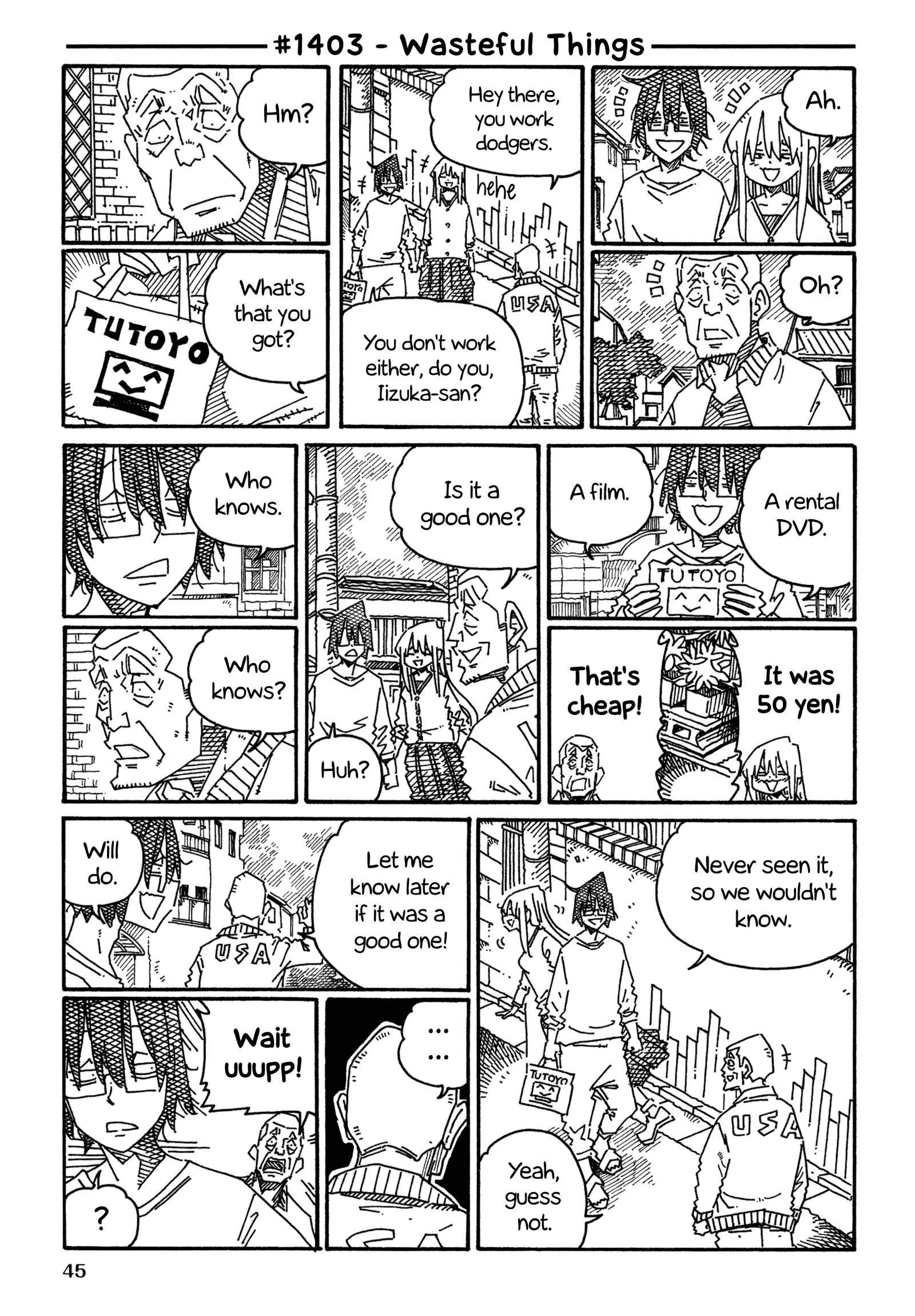 Hatarakanai Futari (YOSHIDA Satoru) Chapter 1403 page 1