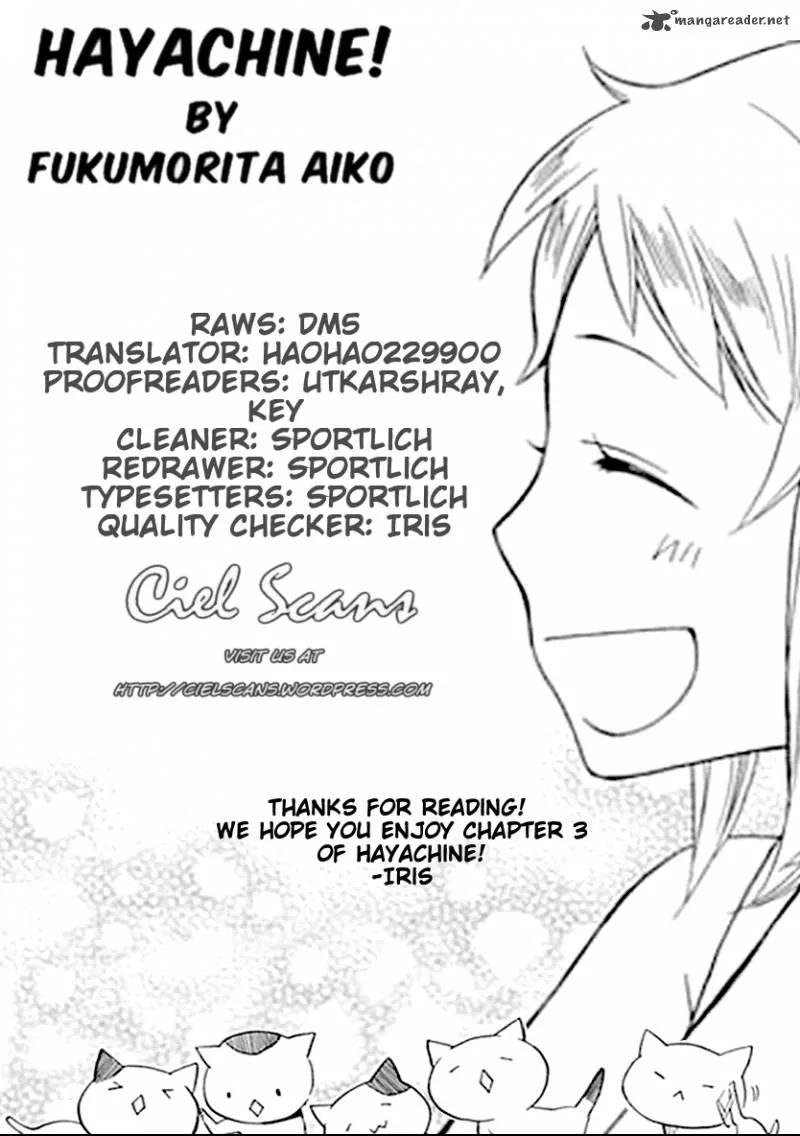 Hayachine! Chapter 3 page 1