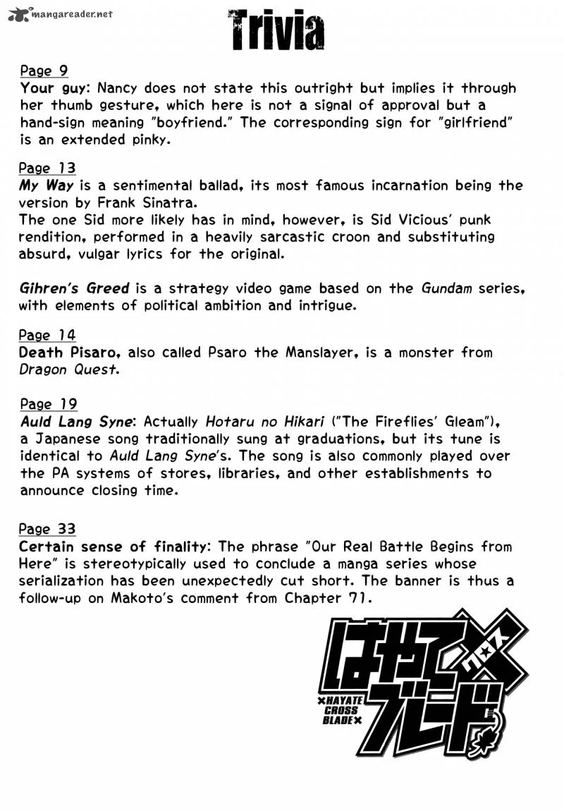 Hayate x Blade Chapter 72 page 40