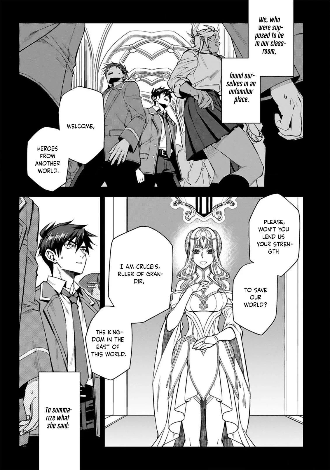 Hazure Skill "Konbini" de Saikyou no Yuusha ni Nariagaru! - Isekai de Konbini Seikatsu wo Mankitsu Shitsutsu, Ore no Tsuihou shita Classmate wo Mikaeu Koto ni shimashita Chapter 1 page 12