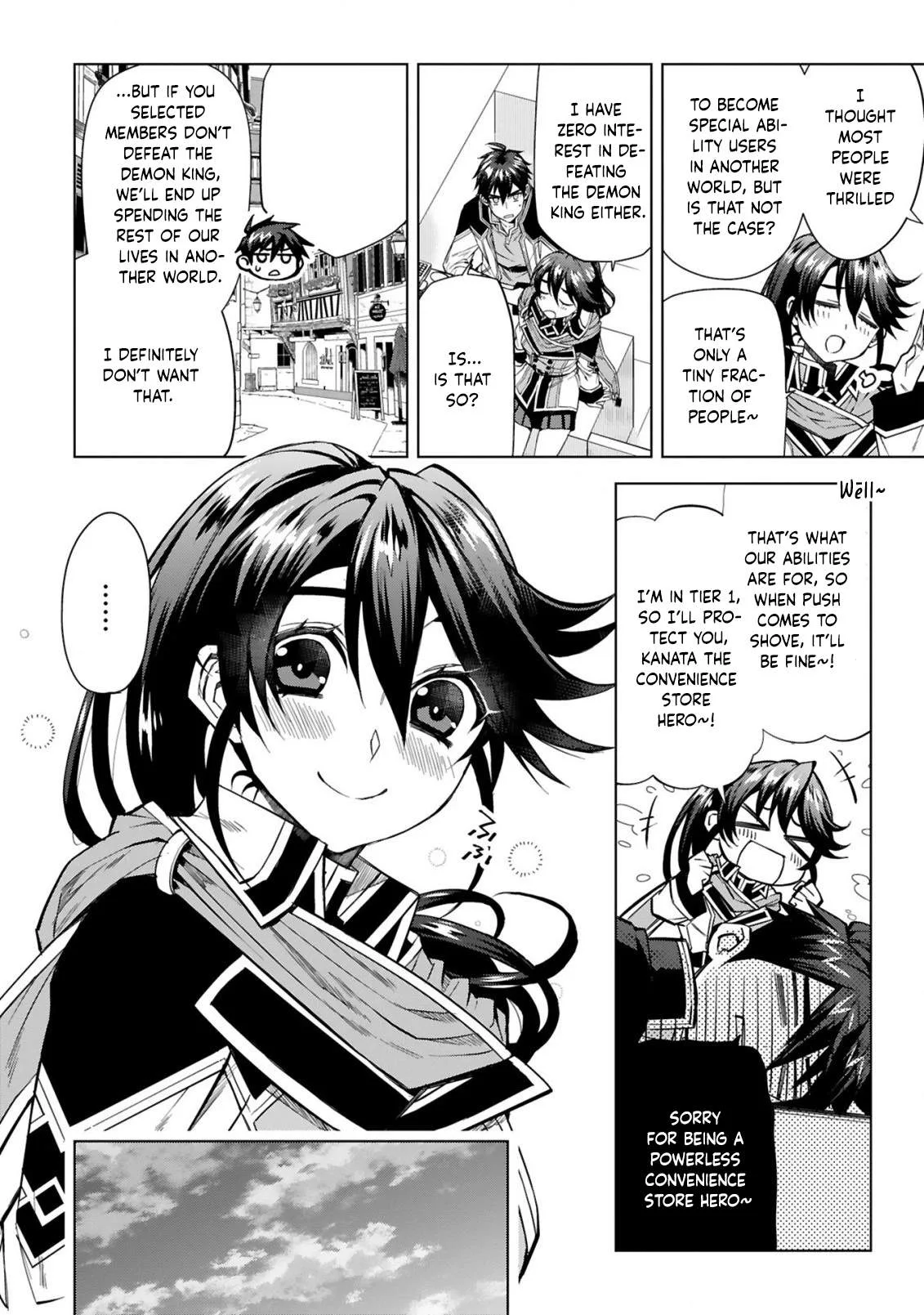 Hazure Skill "Konbini" de Saikyou no Yuusha ni Nariagaru! - Isekai de Konbini Seikatsu wo Mankitsu Shitsutsu, Ore no Tsuihou shita Classmate wo Mikaeu Koto ni shimashita Chapter 1 page 21