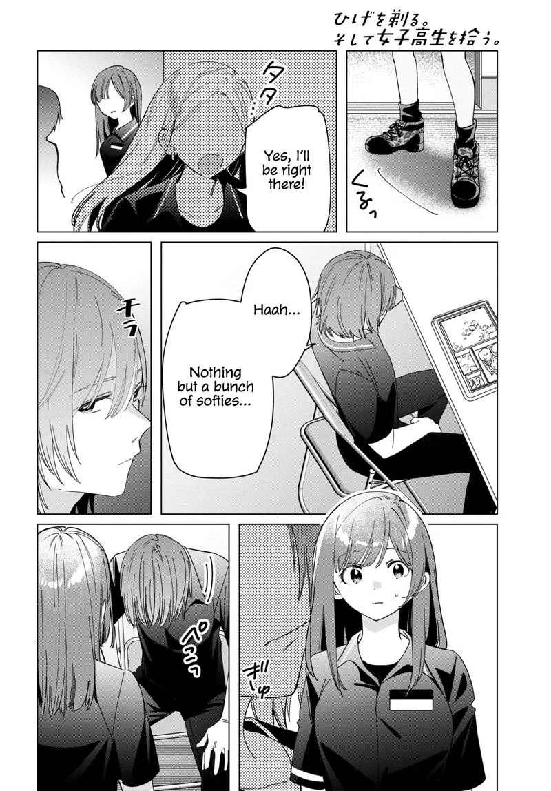 Hige Wo Soru. Soshite Joshikosei Wo Hirou. Chapter 24 page 13