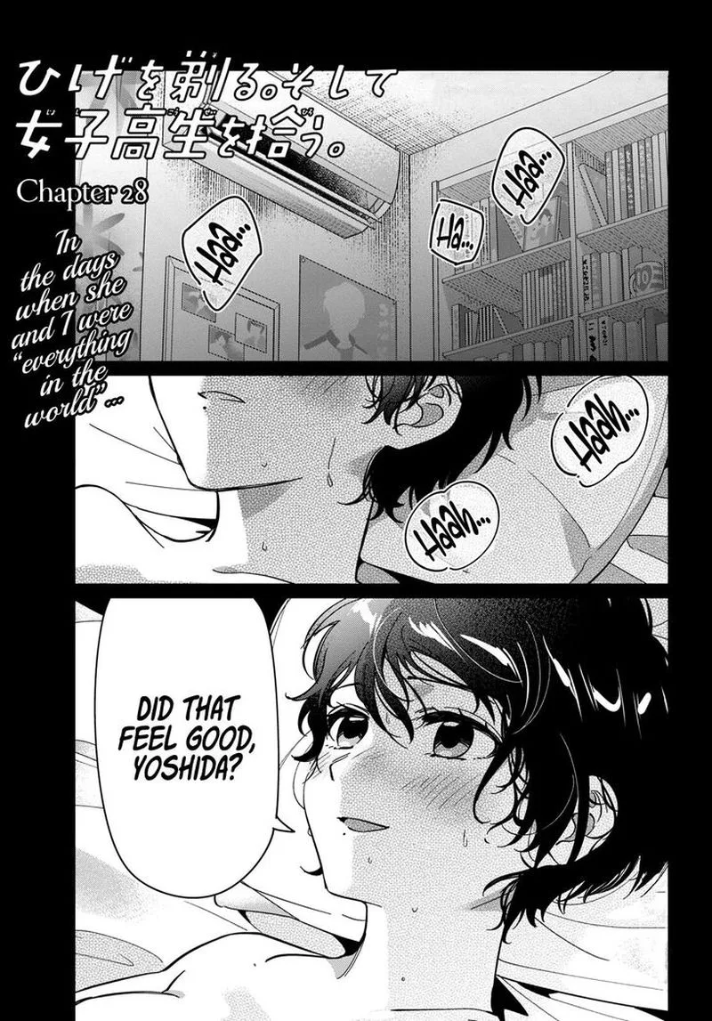 Hige Wo Soru. Soshite Joshikosei Wo Hirou. Chapter 28 page 1