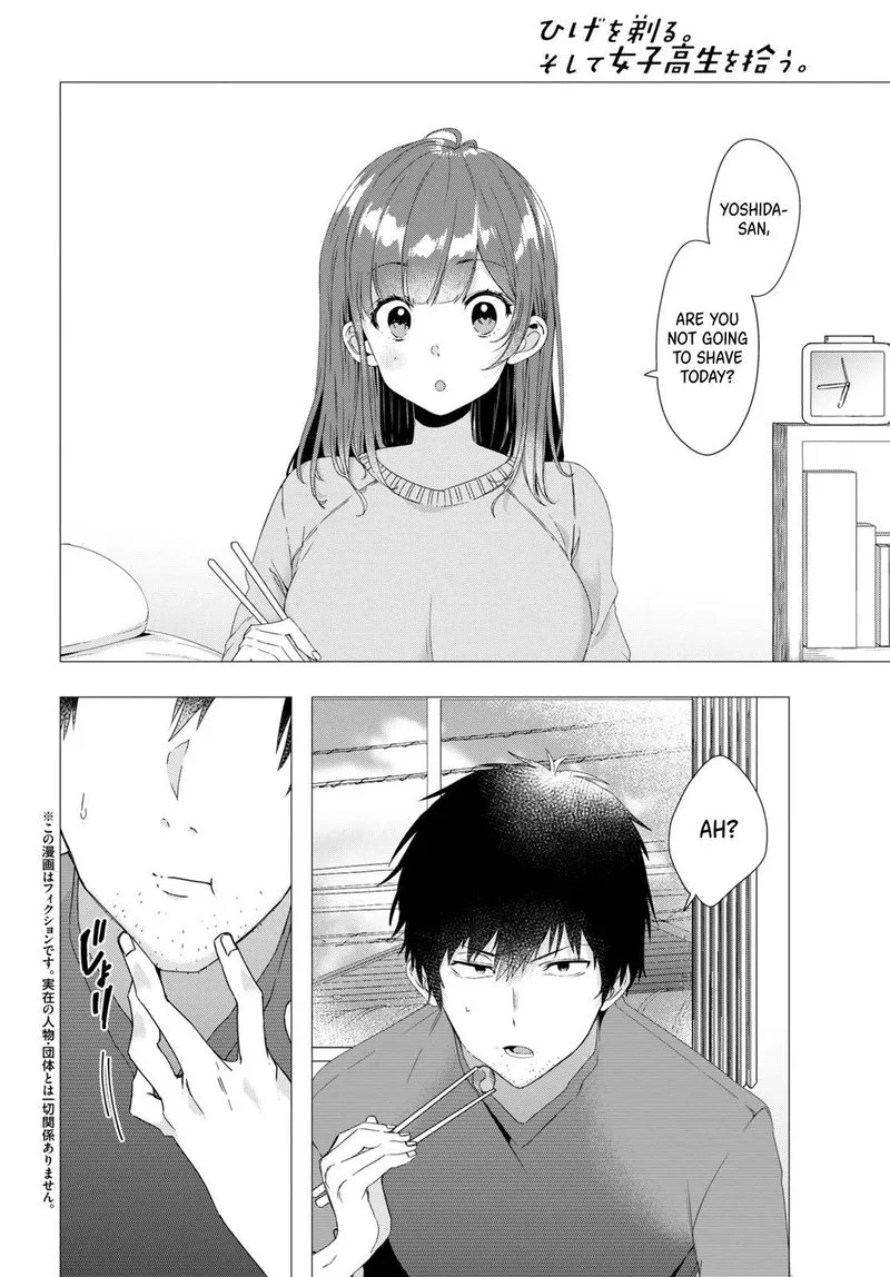 Hige Wo Soru. Soshite Joshikosei Wo Hirou. Chapter 3 page 2