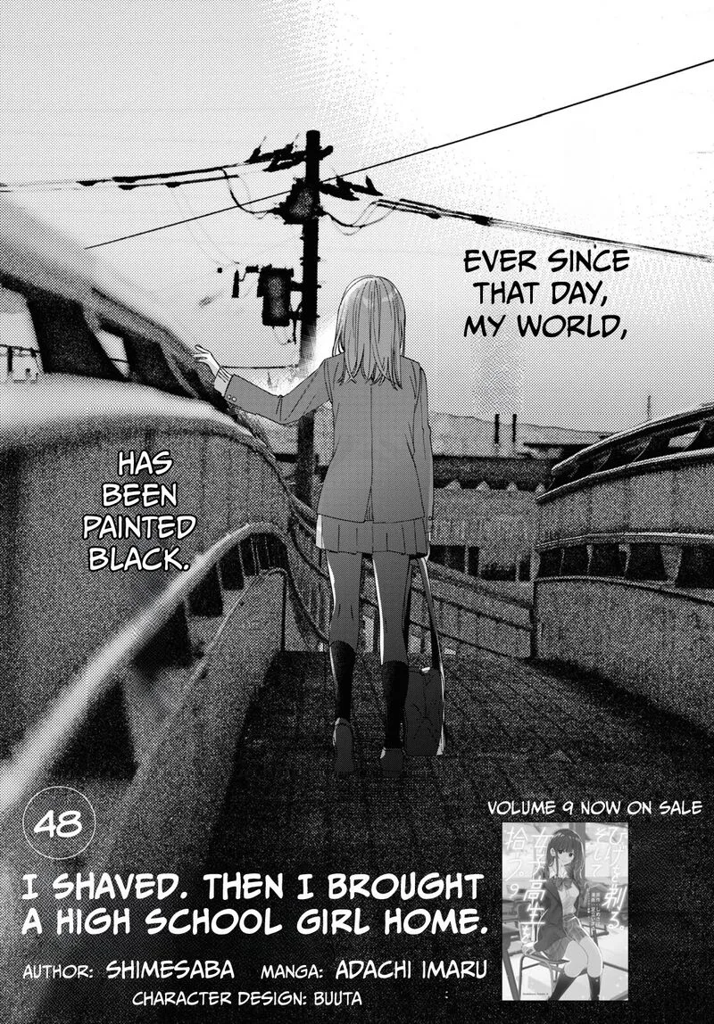 Hige Wo Soru. Soshite Joshikosei Wo Hirou. Chapter 48 page 1