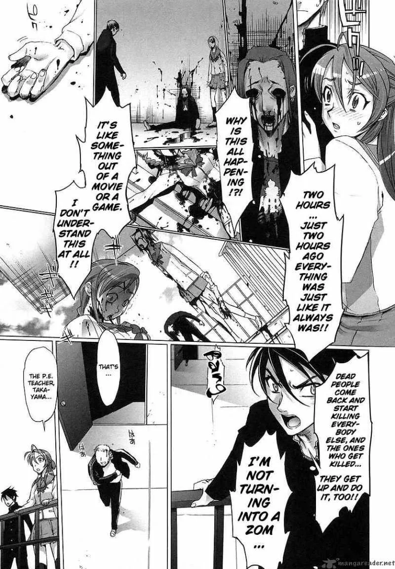 High School of the Dead Chapter 1 page 18