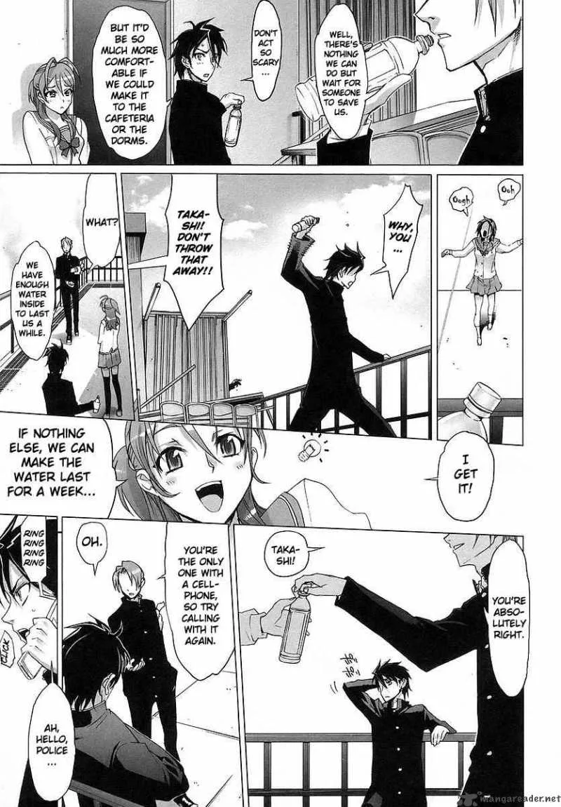 High School of the Dead Chapter 1 page 16