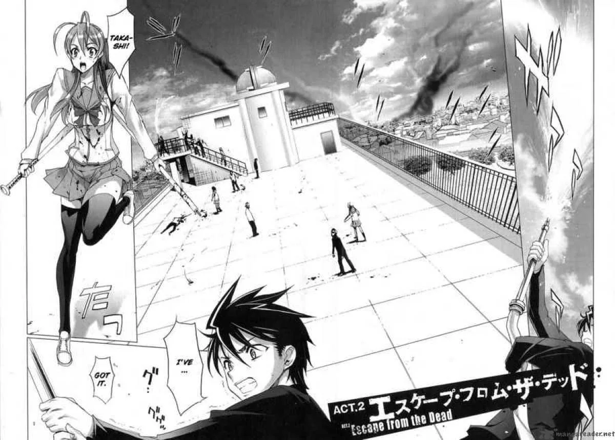 High School of the Dead Chapter 2 page 2