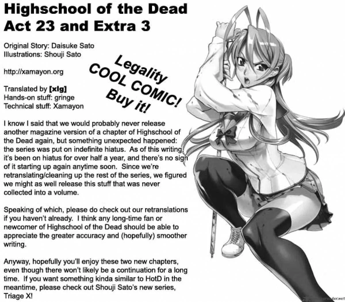 High School of the Dead Chapter 23 page 1